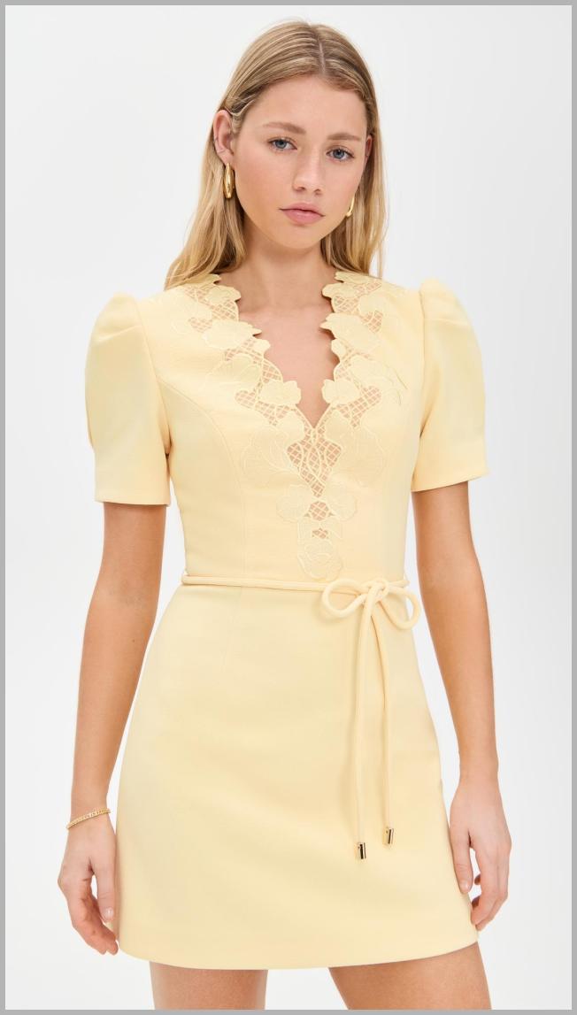 Rebecca Vallance Lulu Mini Dress - Popcorn - [M] Price Integrity Rank ( 0 )